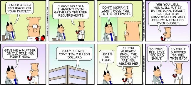 dilbert estimation