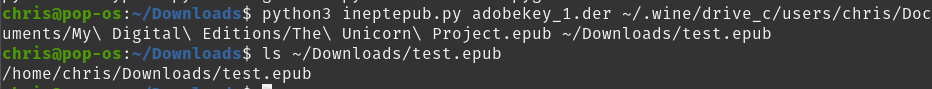 Convert ACSM Files on Linux to EPUB